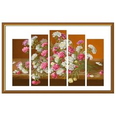 СР6241 Набор для вышивания Букет Шабо75 x50 см Nova Sloboda