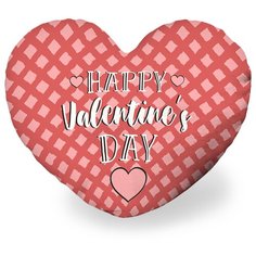 Декоративная подушка сердце Happy Valentines day sfer.tex 1713467