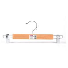 Вешалка-плечики Jas Attache TS2010, плоская,с металл.клипсами,анис натур.