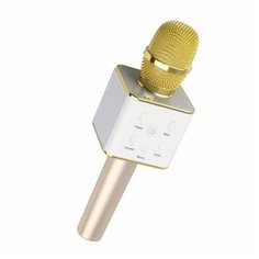 Беспроводной караоке-микрофон Q-7 (золотой) Belsis
