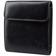 Портмоне с клапаном (мод. 366) Dimanche "Camel" черный 785/K, натуральная кожа