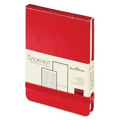 Блокнот с резин. А6 100л. клетка Megapolis, красный 3-104/04 Bruno Visconti