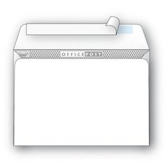Конверты Белый С5, стрип OfficePost 162х229 1000шт/кор 2781 Packpost