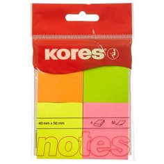 Блок-кубик Kores 48450, 40х50, 4 цвета (200 л)