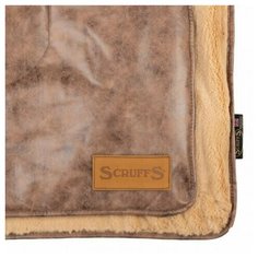 Одеяло для животных SCRUFFS "Knightsbridge", экокожа, шоколадное, 110х72.5см (Великобритания)