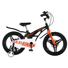 Детский велосипед MAXISCOO Cosmic Делюкс 18" (2021)(черный-матовый)