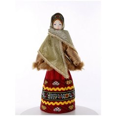 Кукла коллекционная Потешного промысла Женщина в зимнем наряде. Потешный промысел