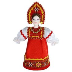 Кукла коллекционная Потешного промысла девушка в летнем праздничном наряде. Потешный промысел