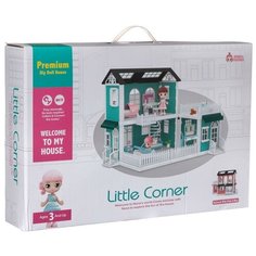Игровой набор ABtoys Модульный домик (собери сам), 8 секций. Мини-куколки с питомцами на кухне, в ванной, в столовой, в наборе с аксессуарами