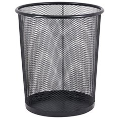 Корзина для бумаг металлическая 9.38 л MPB-01 Рыжий Кот размер 27х23 см черная