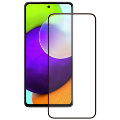 Защитное стекло 3D для Samsung Galaxy A52 (2021), самсунг A52, полноклеевое, полноэкранное, черная рамка Deppa