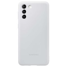 Чехол для Samsung Silicone Cover S21+ Light Gray Серый