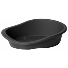 Лежак для животных DUVO+ пластиковый "Соня Классик", чёрный, 94х66х24см (Бельгия)