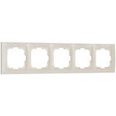 W0052003/ Werkel Рамка на 5 постов Snabb basic (слоновая кость) Веркель