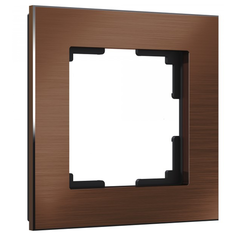 WL11-Frame-01 / Werkel Рамка на 1 пост (коричневый алюминий) Веркель