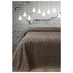"Покрывало махровое Damask коричневый,Турция 160*220" Сонька Дремка