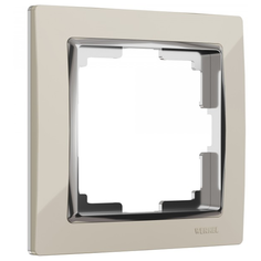 W0011903/ Werkel Рамка на 1 пост Snabb (слоновая кость/хром) Веркель