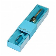 Ручка в футляре "MONACO" шариковая 0.5 ММ, синяя (бирюзовый корпус, голубая коробка) Bruno Visconti