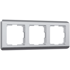W0032106/ Werkel Рамка на 3 поста Stream (серебряный) Веркель