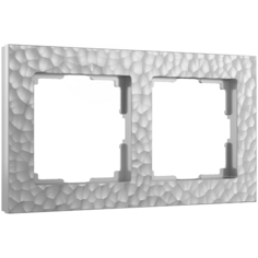 W0022406/ Werkel Рамка на 2 поста Hammer (серебряный) Веркель