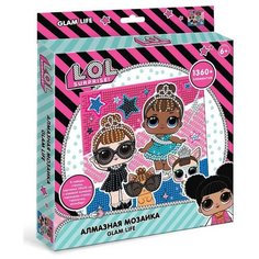 Набор для творчества LOL Surprise Алмазная мозаика "Glam life", 1360+ элементов, 20x20 см.