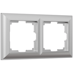 W0022206/ Werkel Рамка на 2 поста Fiore (серебряный) Веркель