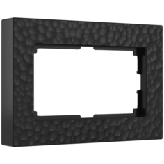 W0082408/ Werkel Рамка для двойной розетки Hammer (черный) Веркель
