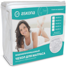 Наматрасник Аскона (Askona) водонепроницаемый, 160х200х30 см белый