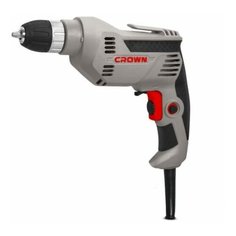 Дрель 550Вт, БЗП-2-13мм, 0-2800/мин, реверсивная, 1,42кг Crown