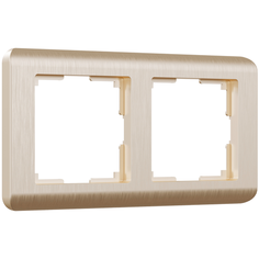 W0022111/ Werkel Рамка на 2 поста Stream (шампань) Веркель