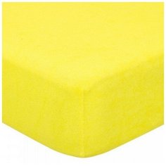 Простыня 160х200 на резинке махровая Лимон АртДизайн