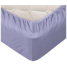 Простыня 160х200 на резинке сатин Фиолетовый АртДизайн