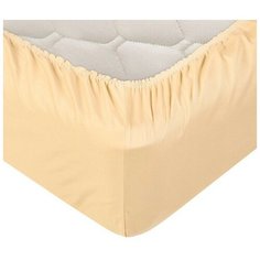 Простыня 180х200 на резинке сатин Шампань АртДизайн