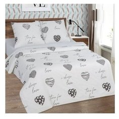 АртПостель/Постельное белье/Про любовь (Поплин-De Luxe)/Размер 1,5 сп
