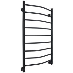 Полотенцесушитель водяной ARIANO Флоренция 100х53 черный матовый, 9 перекладин, американки угловые 1x3/4 в комплекте