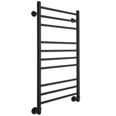 Полотенцесушитель водяной ARIANO Турин 100х53 черный матовый, 10 перекладин, американки угловые 1x1 в комплекте