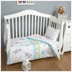 Детское постельное белье ясельное поплин Слоники АртДизайн