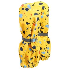 Варежки PILEGLOVE PRINTED 502977-816 Didriksons, Размер 2, Цвет 816-камешки на желтом