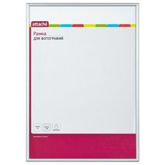 Рамка А3(30х42) ATTACHE алюминиевый багет, настенная, (серебро)