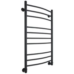 Полотенцесушитель водяной ARIANO Палермо 100х53 черный матовый, 10 перекладин, американки угловые 1x1 в комплекте