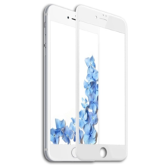 Защитное стекло 3D для Apple iPhone 7 Plus/8 Plus белая рамка Bora Sco