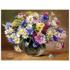 Цветочная палитра живопись на холсте 40х50см Paintboy GX9767