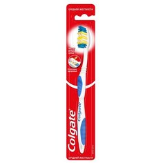 Зубная щетка Colgate Классика Здоровья многофункциональная, средней жесткости, синий