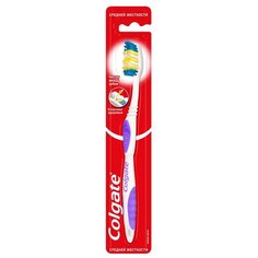 Зубная щетка Colgate Классика Здоровья многофункциональная, средней жесткости, фиолетовый
