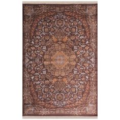 Ковер бельгийский Kover.ru CROWN JEWEL V81127-DBRN, Вискоза 1.5x0.8