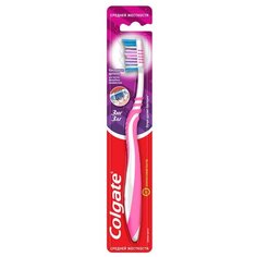 Зубная щетка Colgate Зиг Заг многофункциональная, средней жесткости, розовый