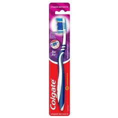 Зубная щетка Colgate Зиг Заг многофункциональная, средней жесткости, синий