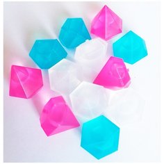 Кубики для охлаждения напитков "Бриллианты", разноцветные Flatel