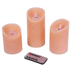 Светодиодная свеча Peha Magic Мерцающие 3шт Pink MB-20294