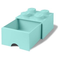 Ящик для хранения 4 выдвижной Бирюза, Lego